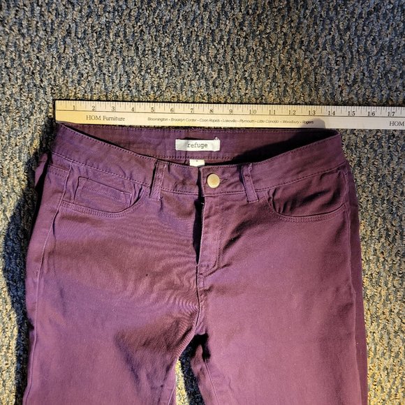 Purple / Burgundy Refuge Jeans Size 4 - Picture 3 of 6